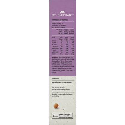 Mt Elephant Choc Chunk Wholefood Brownie Mix 350g