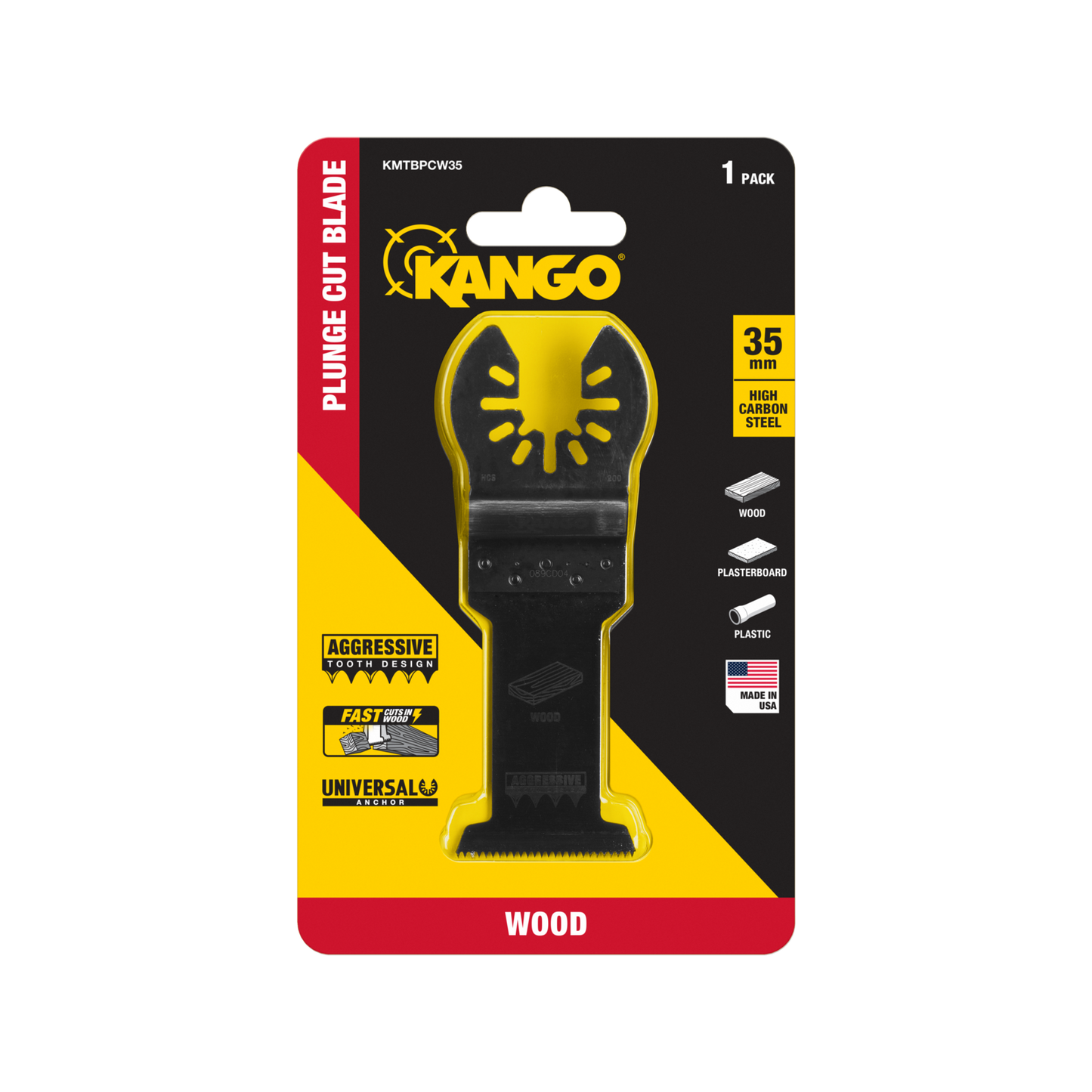 Kango Aggressive Tooth Plunge Cut Multi Tool Blade - 35mm