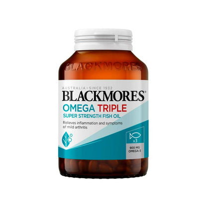 Blackmores Omega Triple Concentrated Fish Oil Capsules - 60 pack