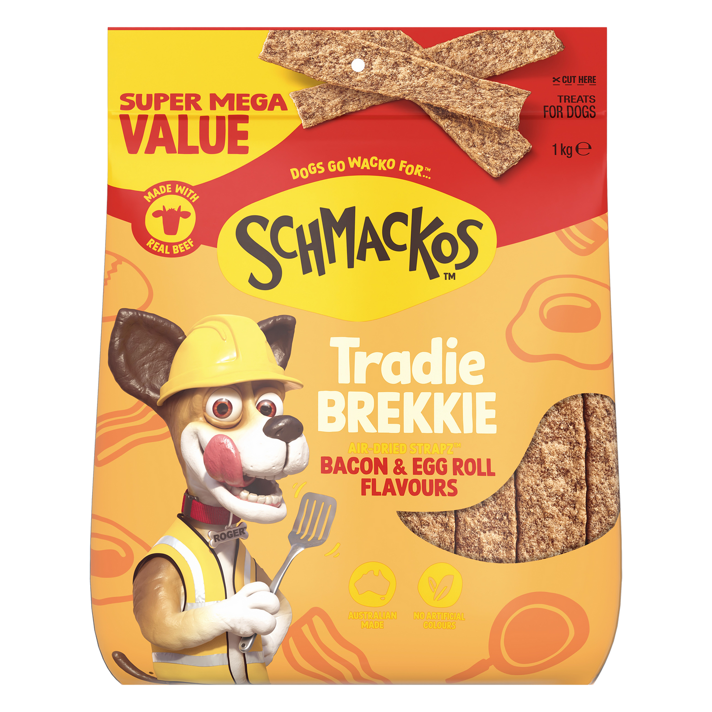 Schmackos Tradie Brekkie Dog Treat - 1kg