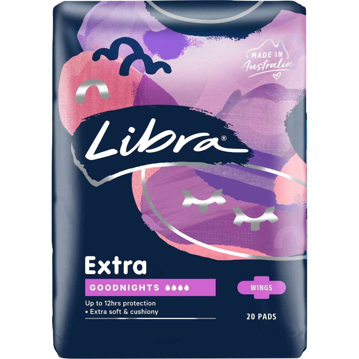 Libra Goodnights Pads With Wings 20 Pack