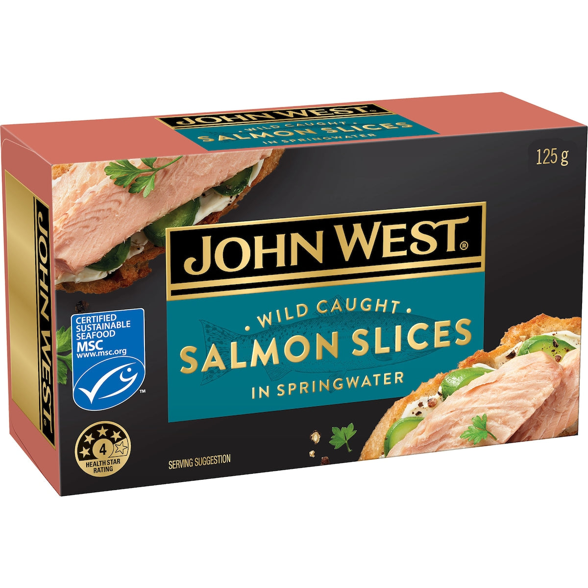 John West Salmon Slices In Springwater 125g
