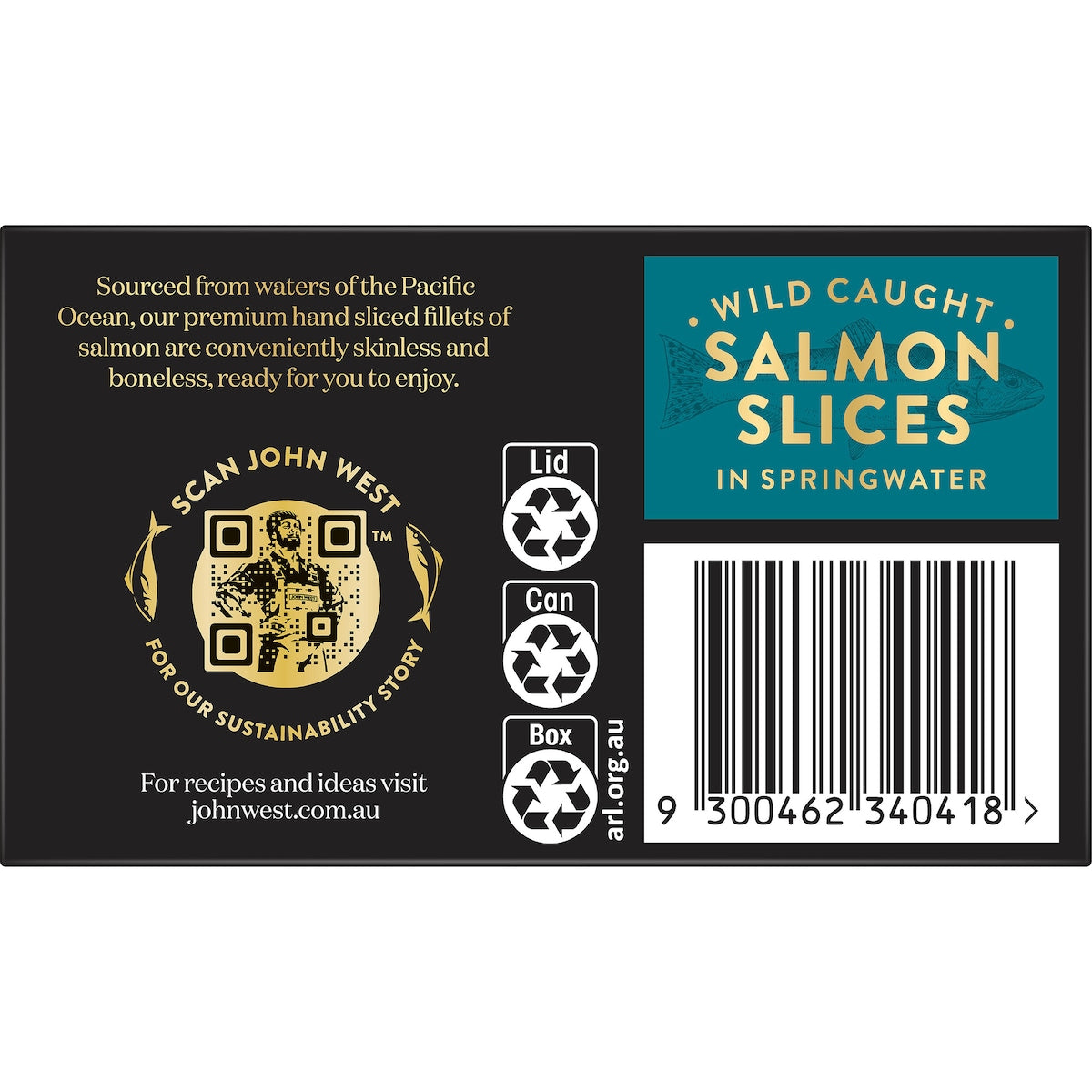 John West Salmon Slices In Springwater 125g