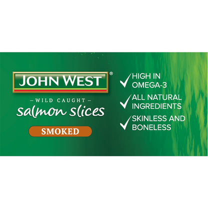 John West Wild Caught Salmon Slices Naturally Smoked 125g