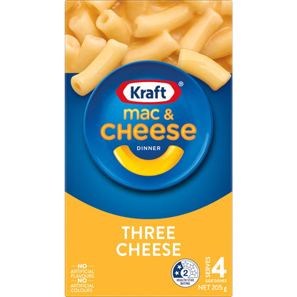 Kraft Mac & Cheese Dinner Three Cheese 205g