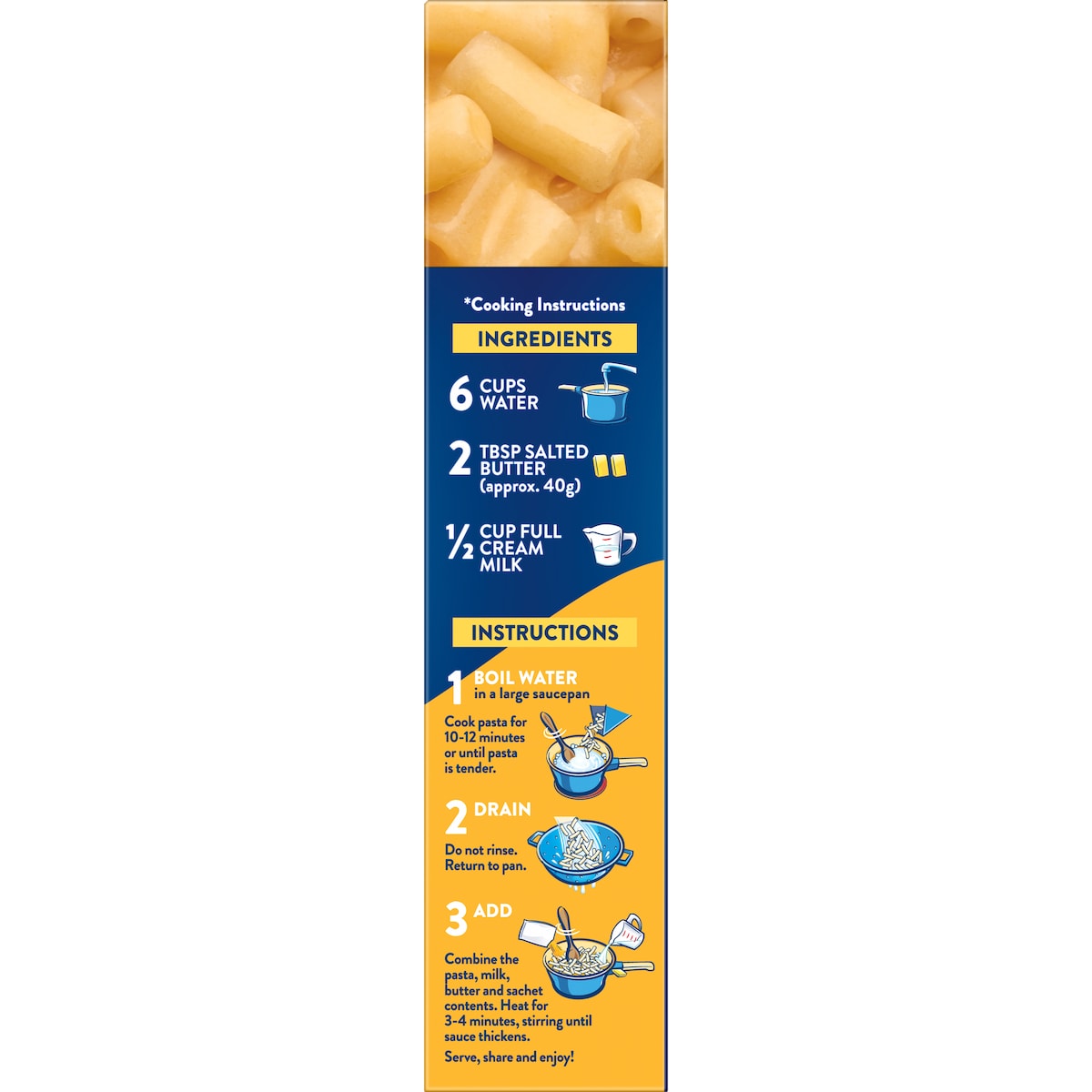 Kraft Mac & Cheese Dinner Three Cheese 205g