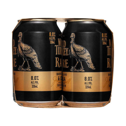 Wild Turkey Rare & Cola Can 8% 320ml - 4 Pack