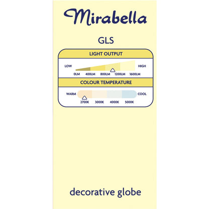 Mirabella LED GLS Filament Bayonet Cap 8W 1000lm Warm White Globe each