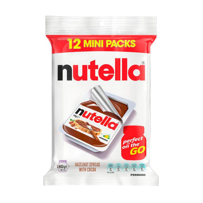 Nutella Hazelnut Chocolate Spread 12 Pack - 180g