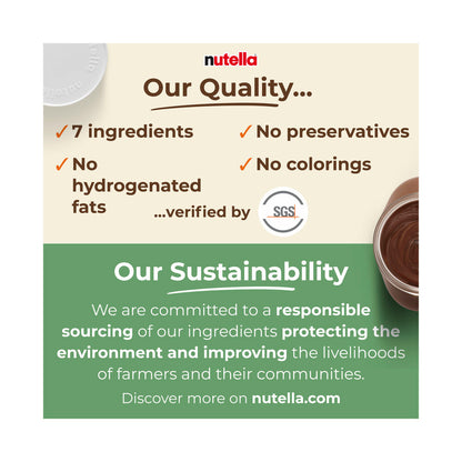 Nutella Hazelnut Chocolate Spread 12 Pack - 180g