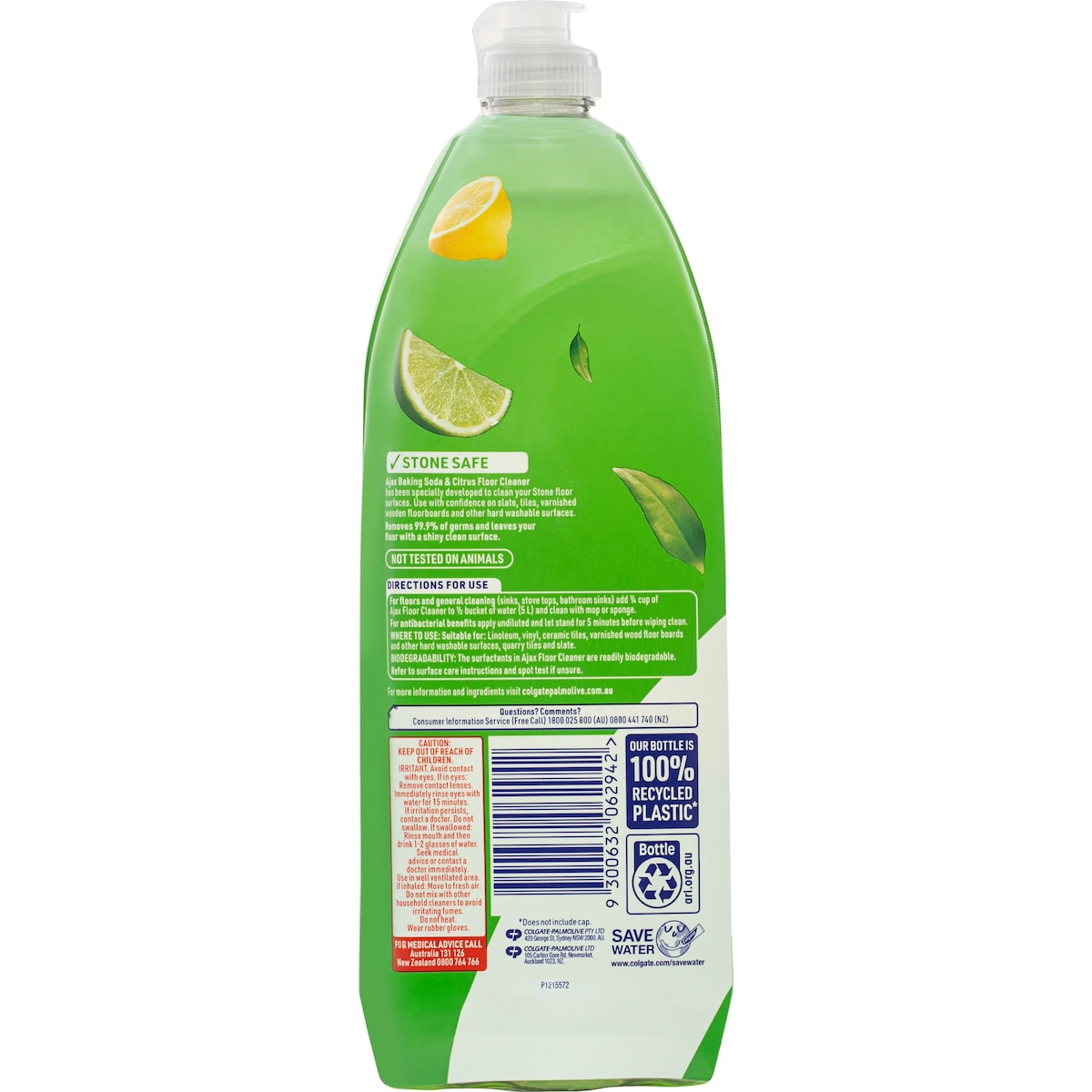 Ajax Floor Cleaner Stone Safe Baking Soda & Citrus 750ml