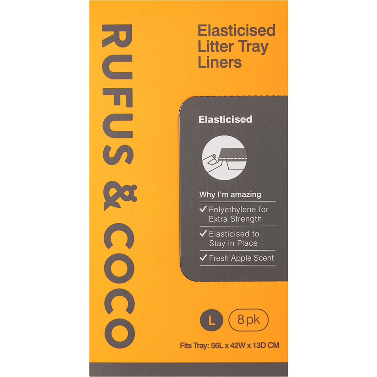 Rufus & Coco Elasticised Litter Tray Liners 8 Pack