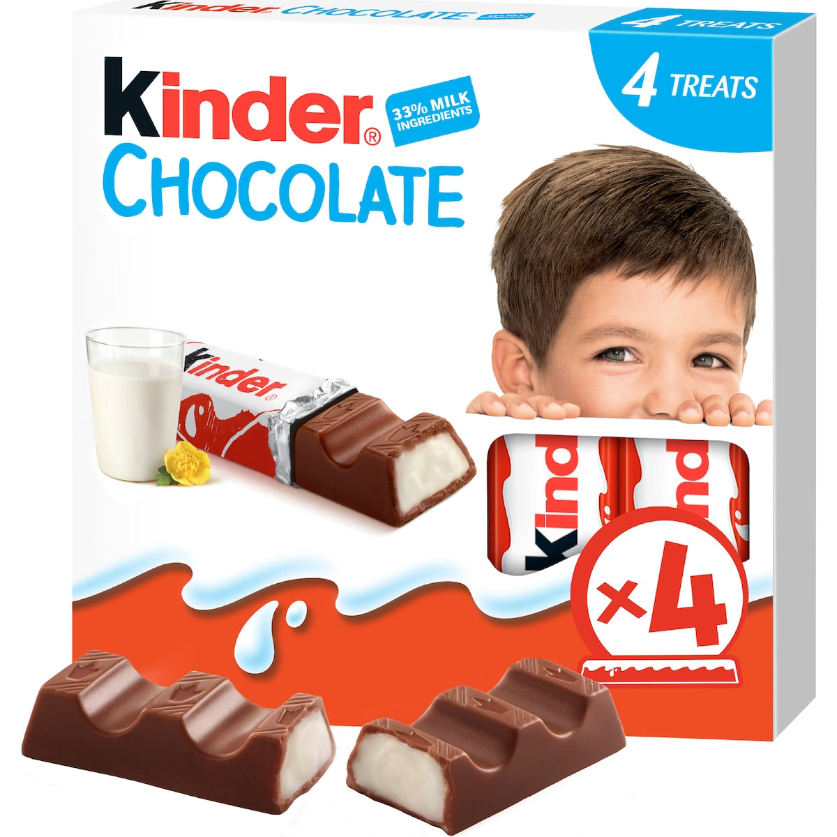 Kinder Chocolate Little Ones 50g X 4 Pack