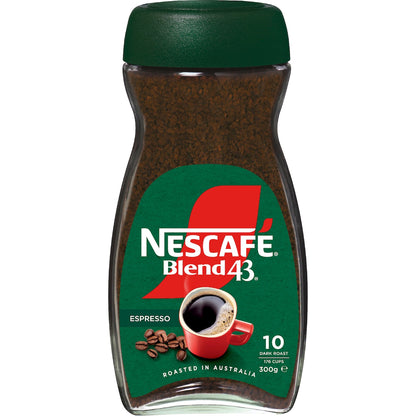 Nescafe Blend 43 Espresso Instant Coffee Jar 300g