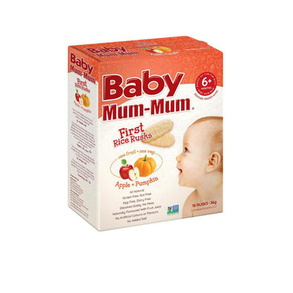 Baby Mum-mum First Rice Rusk Apple & Pumpkin +6 Months - 36g