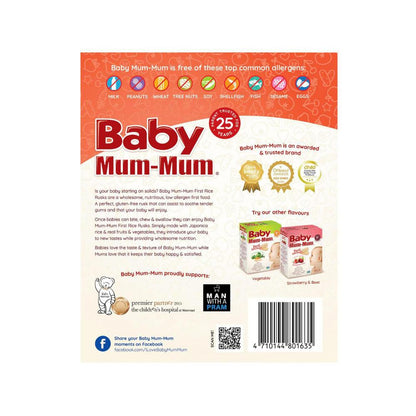 Baby Mum-mum First Rice Rusk Apple & Pumpkin +6 Months - 36g