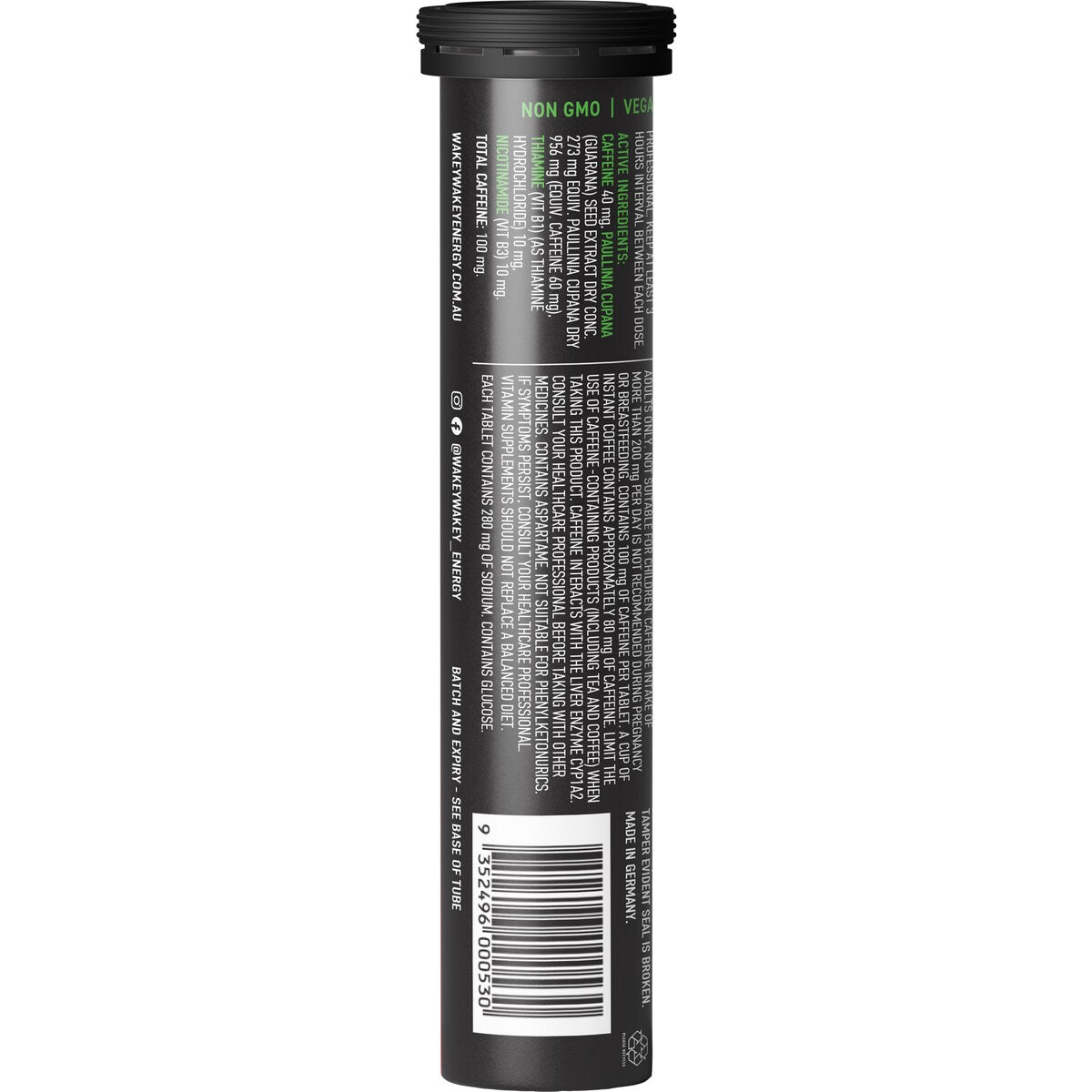 Wakey Wakey Energy Caffeine Effervescent 20 pack