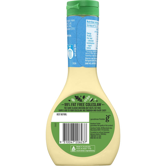 Praise Dressings Coleslaw 99% Fat Free 330mL