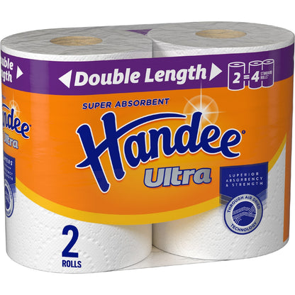 Handee Ultra Double Length White Paper Towel 2 X 120 Pack