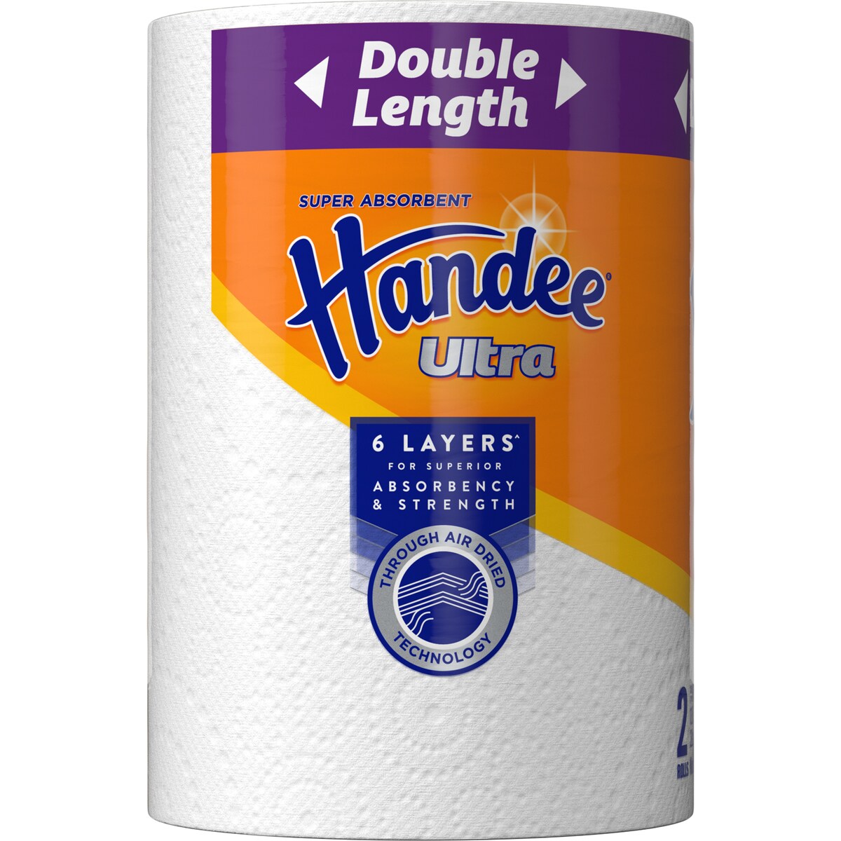 Handee Ultra Paper Towel Double Length White 240 Sheets 2 Pack