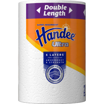 Handee Ultra Double Length White Paper Towel 2 X 120 Pack