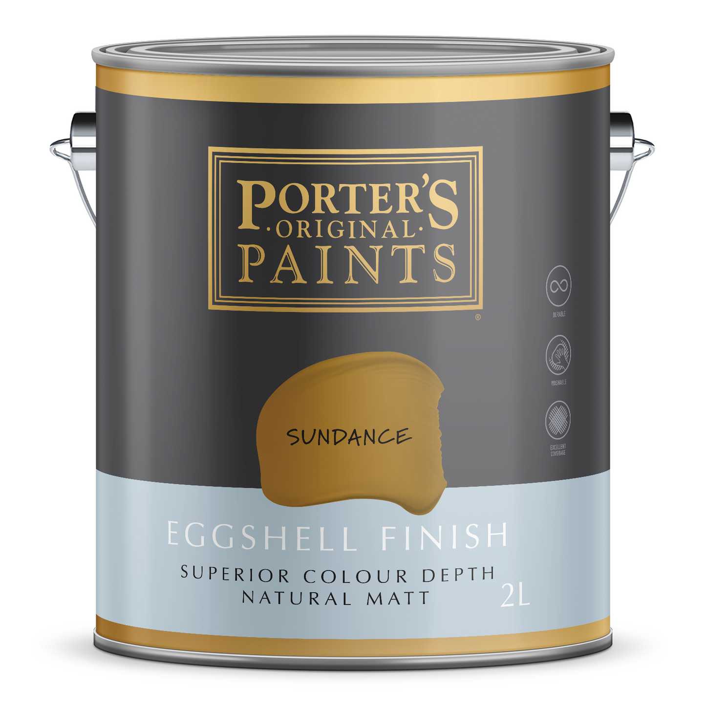 Porter's Sundance Eggshell Finish Washable Paint - 2L