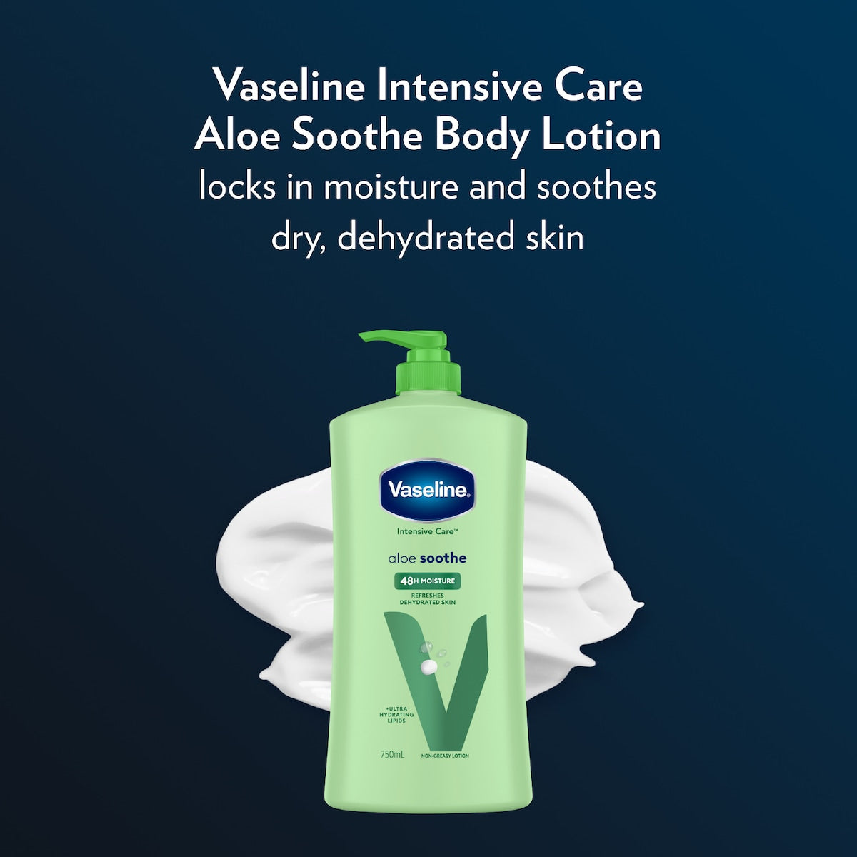 Vaseline Intensive Care Body Lotion Aloe Smooth 750ml