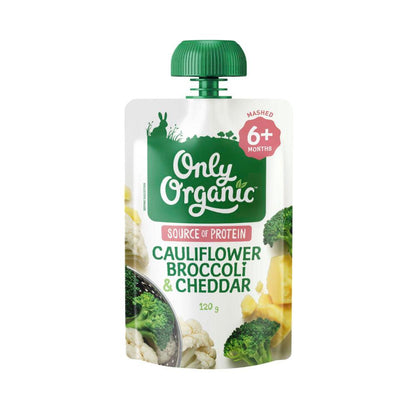 Only Organic Cauliflower Broccoli & Cheddar - 120g