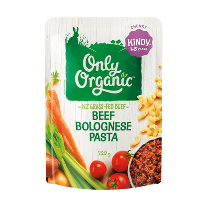 Only Organic Beef Bolognese Pasta 1-5 Years - 220g