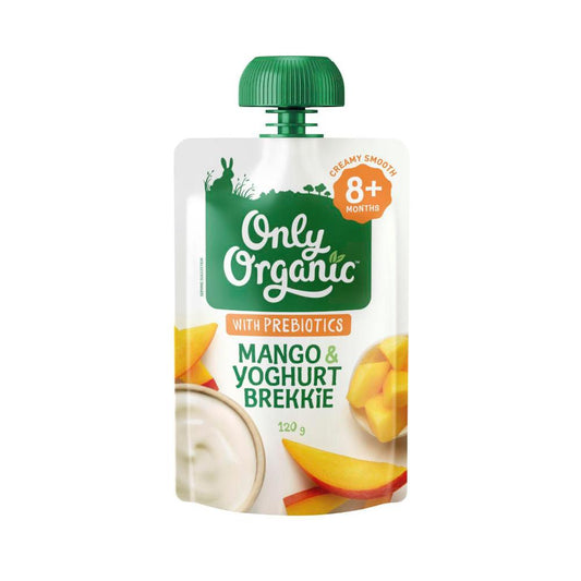 Only Organic Mango & Yoghurt Brekkie Baby Food Pouch 8+ Months - 120g