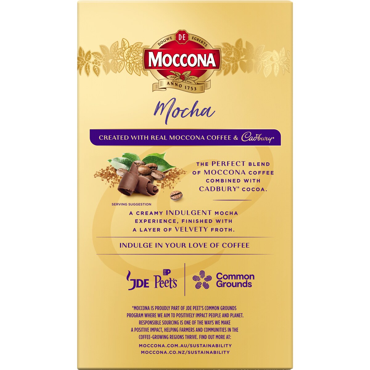 Moccona Cadbury Mocha Sachets 8 pack, 1pc