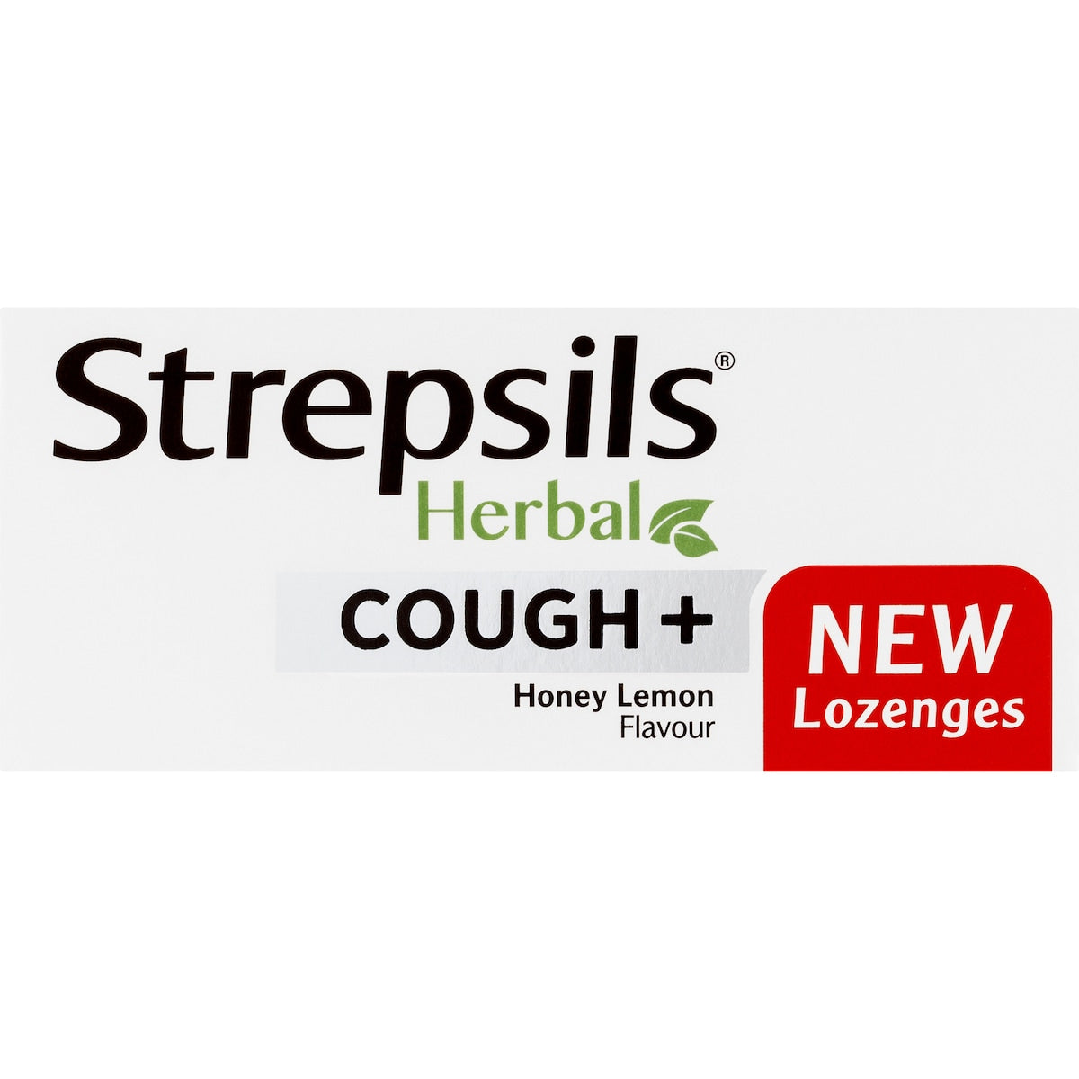 Strepsils Herbal Cough Blocked Nose Sore Throat Lozenges Honey Lemon 32 Pack