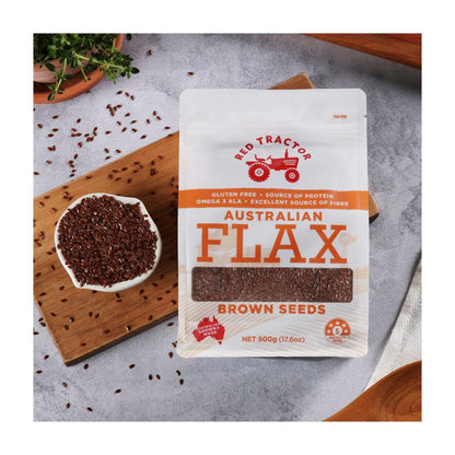 Red Tractor Flax Brown Seeds - 500g