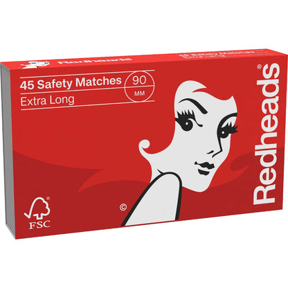 Redheads Extra Long Matches 45 Pack