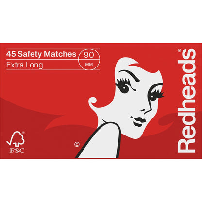 Redheads Extra Long Matches 45 Pack