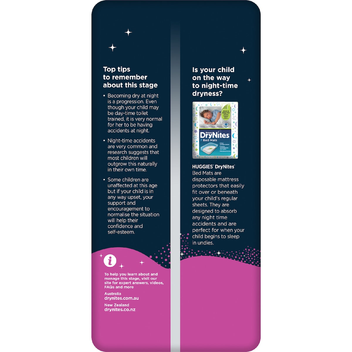 Huggies Drynites Night Pants Girl 2-4 Years (13-20kg) 10 Pack