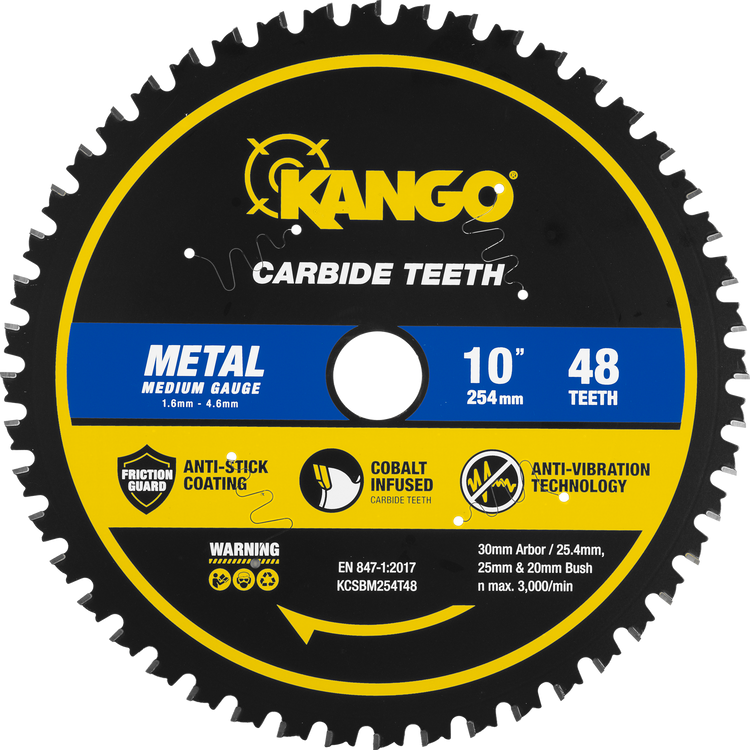Kango 254mm 48t Metal Mitre Saw Blade