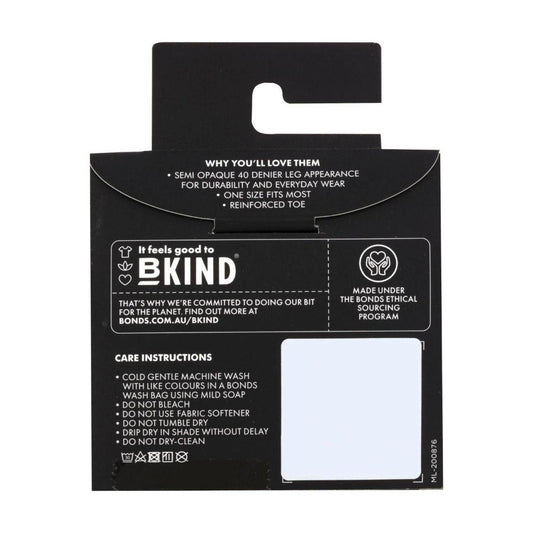 Bonds 40d Opaque Knee High Tights 1 Size - 1 Pack