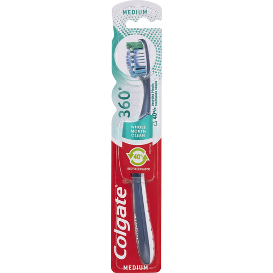 Colgate Toothbrush 360 Whole Mouth Clean Medium each