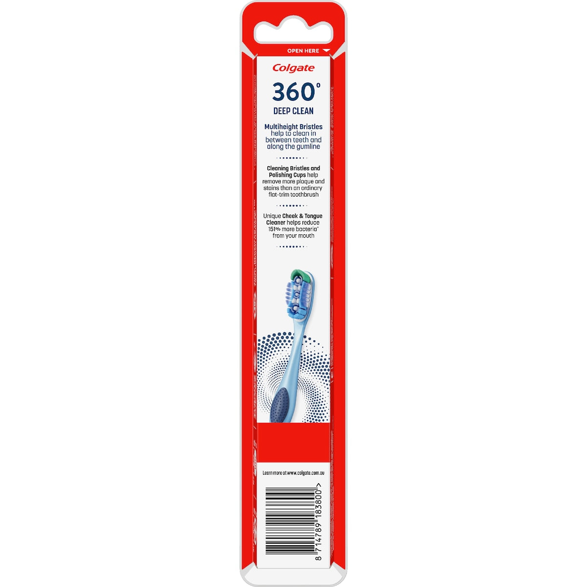 Colgate 360 Deep Clean Toothbrush Medium Each