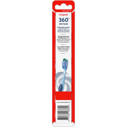 Colgate 360 Deep Clean Toothbrush Medium Each
