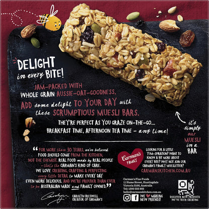 Carmans Muesli Bars Classic Fruit & Nut 6 pack