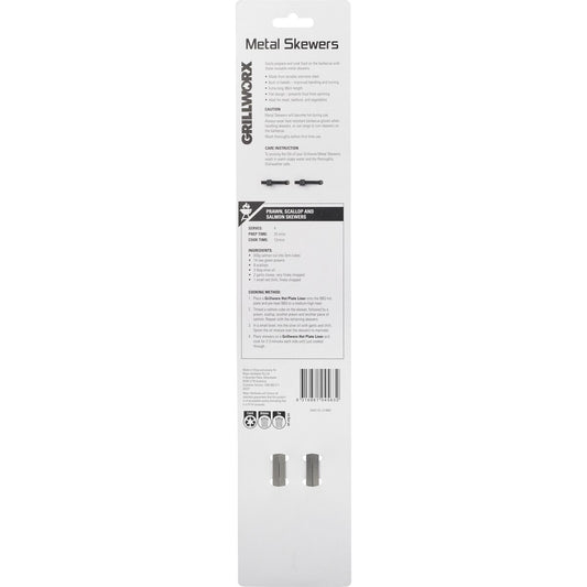 Grillworx Bbq Metal Skewers 4 Pack