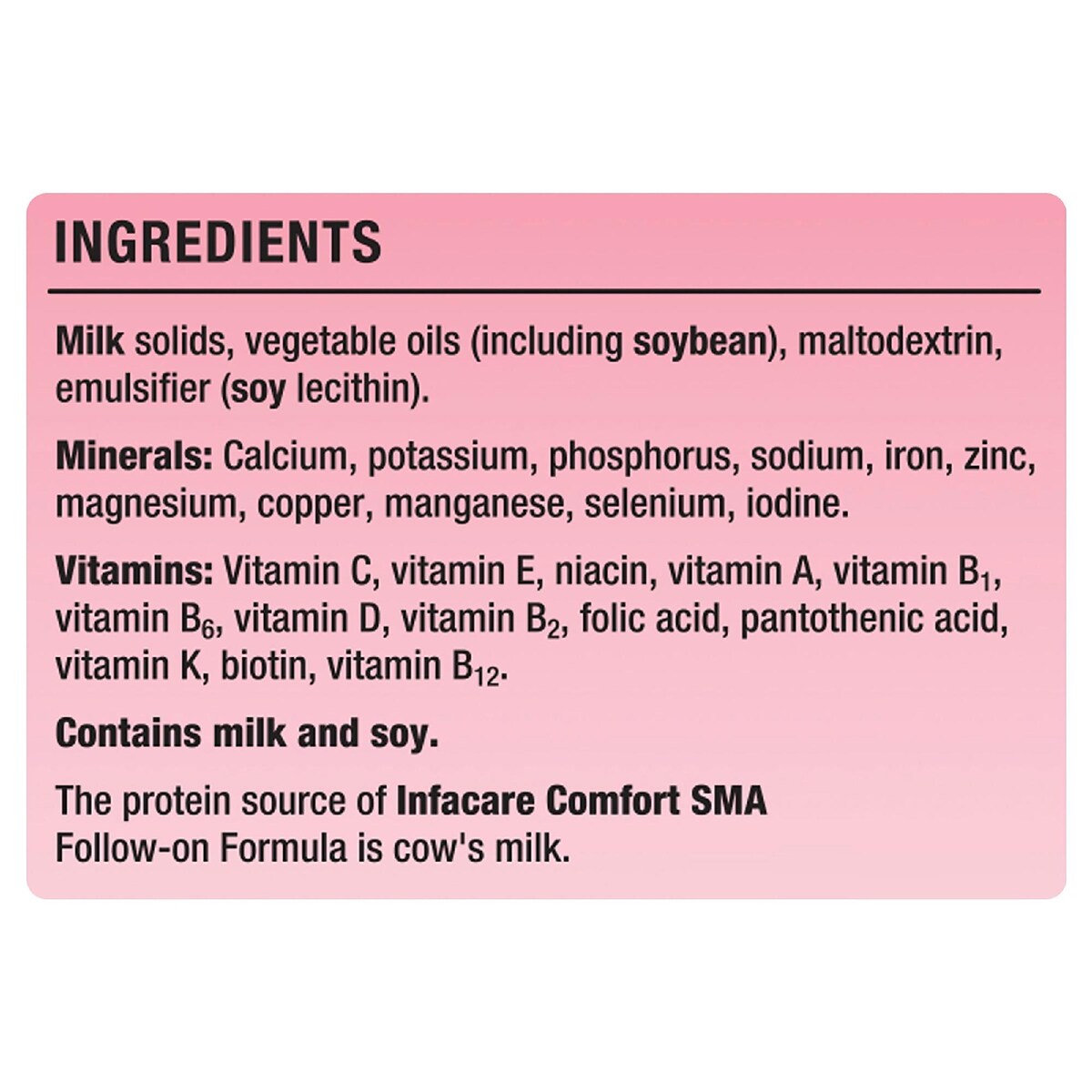 Infacare Comfort Follow-on Formula Stage 2, 6-12 Months 850g