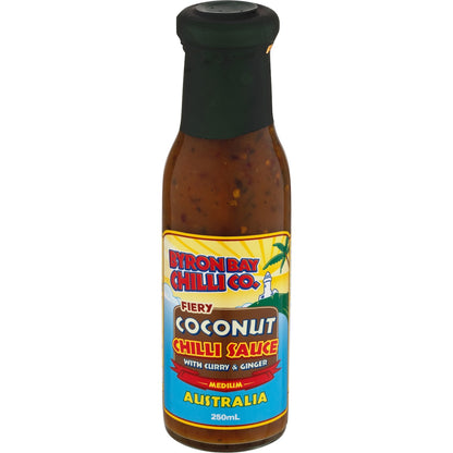 Byron Bay Chilli Co. Chilli Sauce Fiery Coconut 250mL