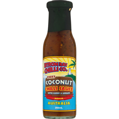 Byron Bay Chilli Co. Chilli Sauce Fiery Coconut 250mL