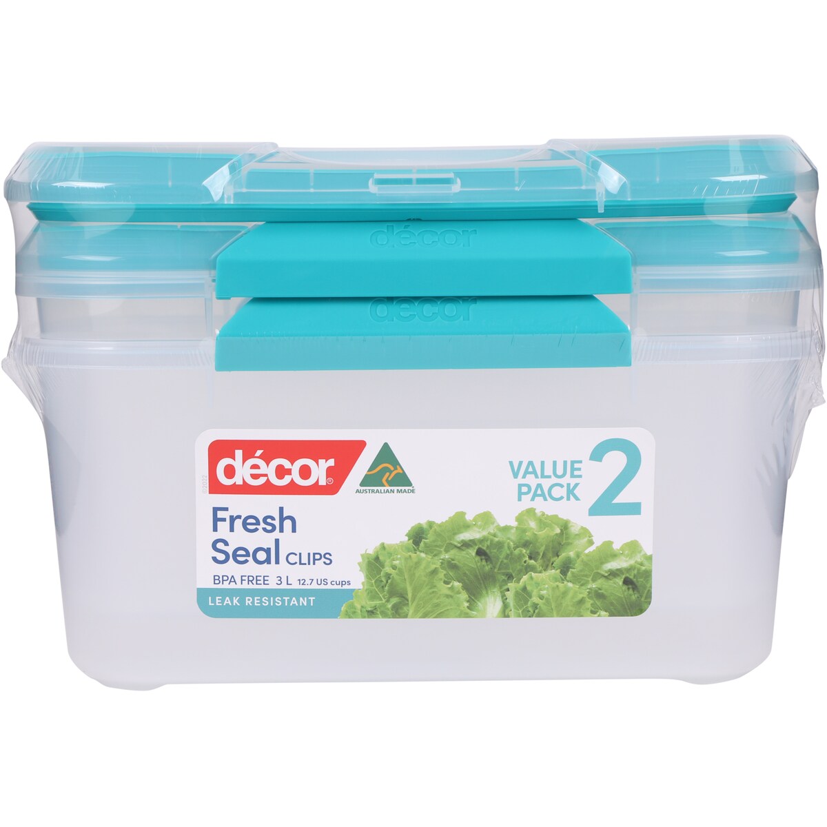 Decor Fresh Seal Containers 3 Litre 2 Pack