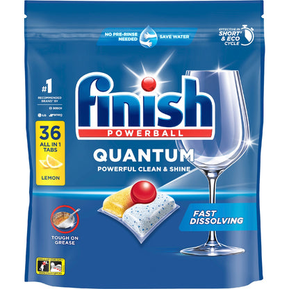 Finish Quantum Dishwashing Tablets Lemon 36 Pack