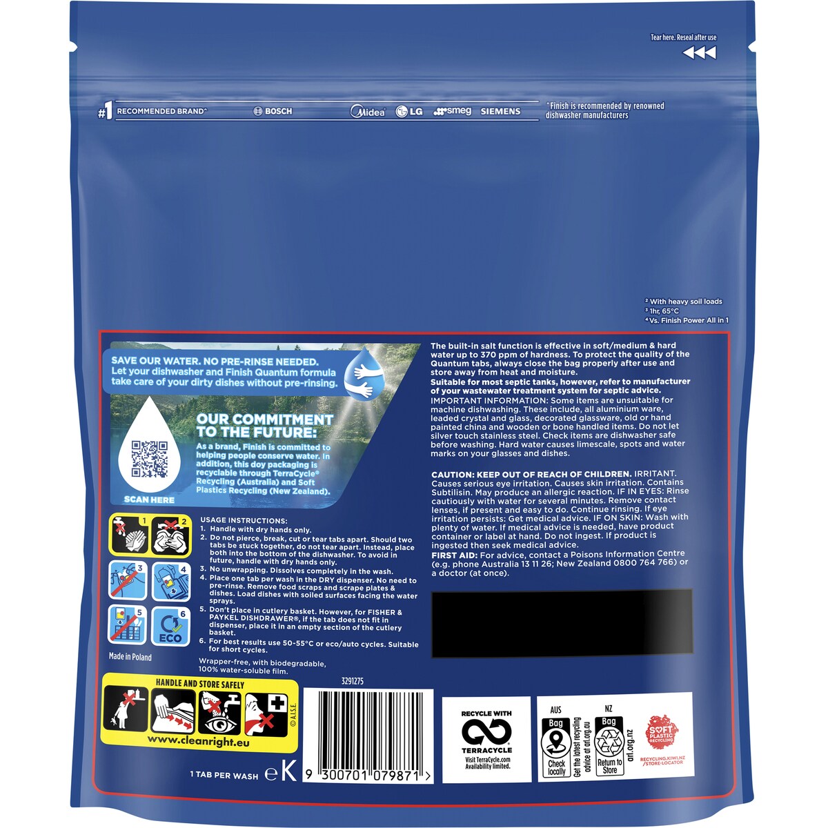 Finish Quantum Lemon Dishwashing Tablets 36 pack