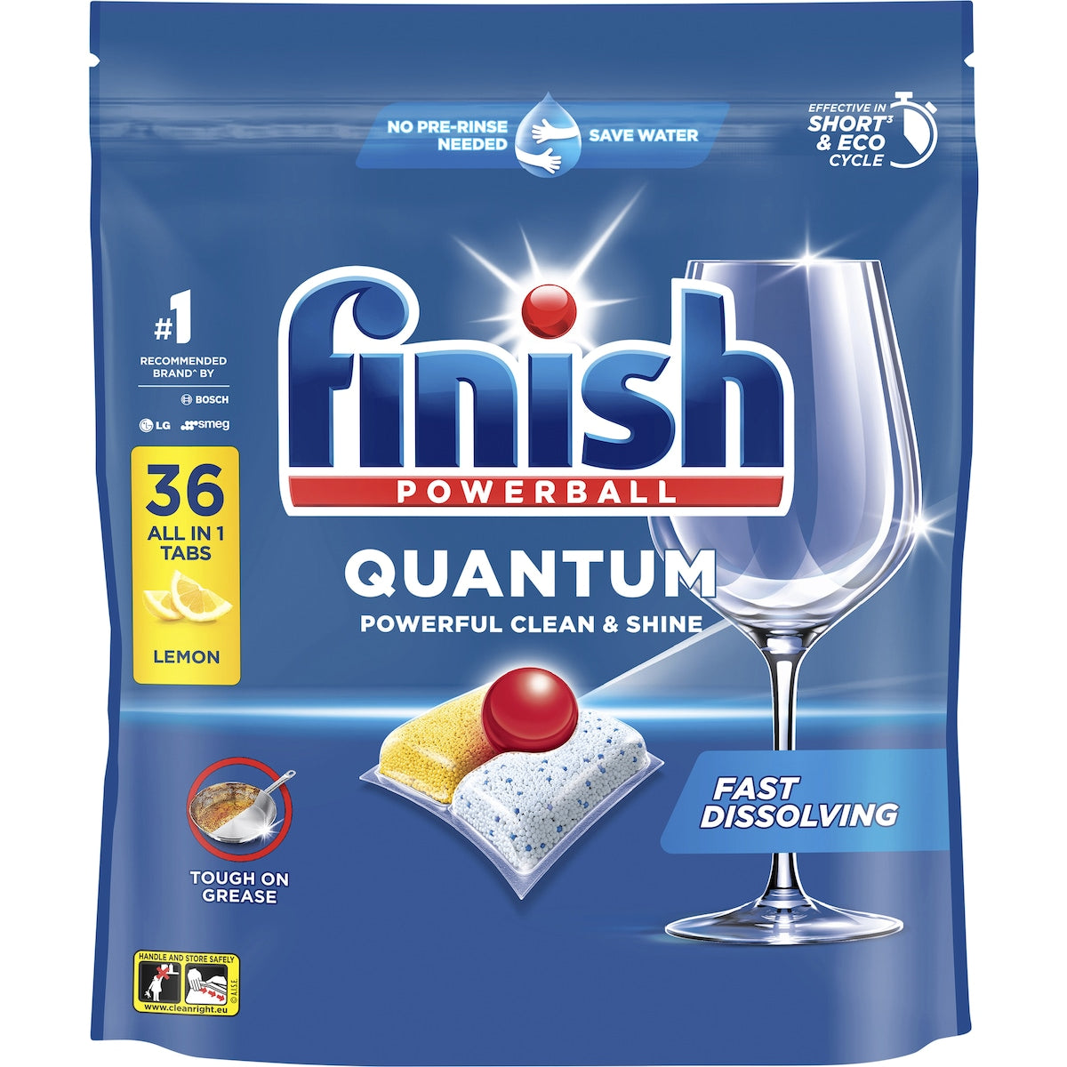 Finish Quantum Lemon Dishwashing Tablets 36 pack